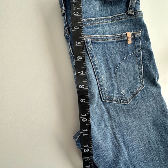 Joe’s Jeans high rise skinny size 25 medium dark blue distressed jeans - Picture 8 of 9